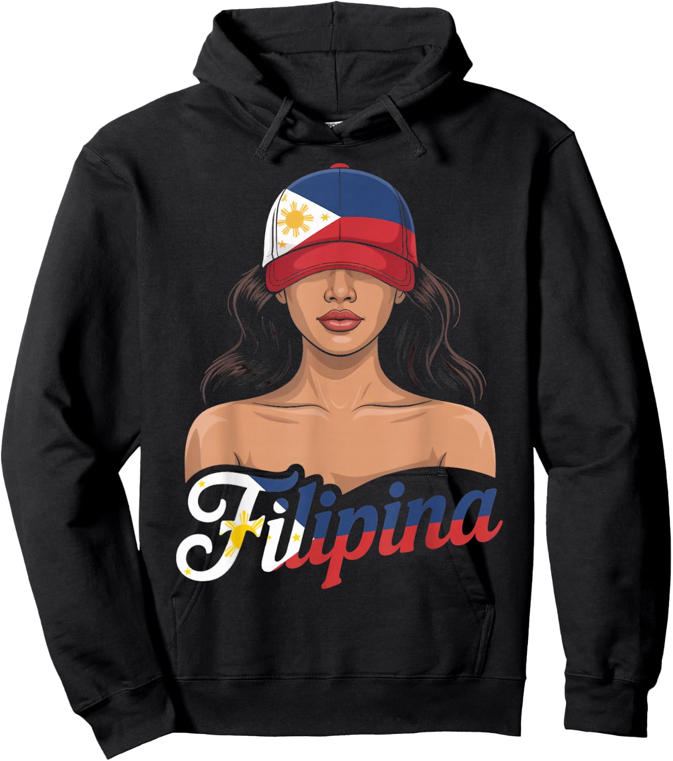Filipina Girl Pinoy Pinay Filipino Country Philippines Hoodie - Hoodie | Black