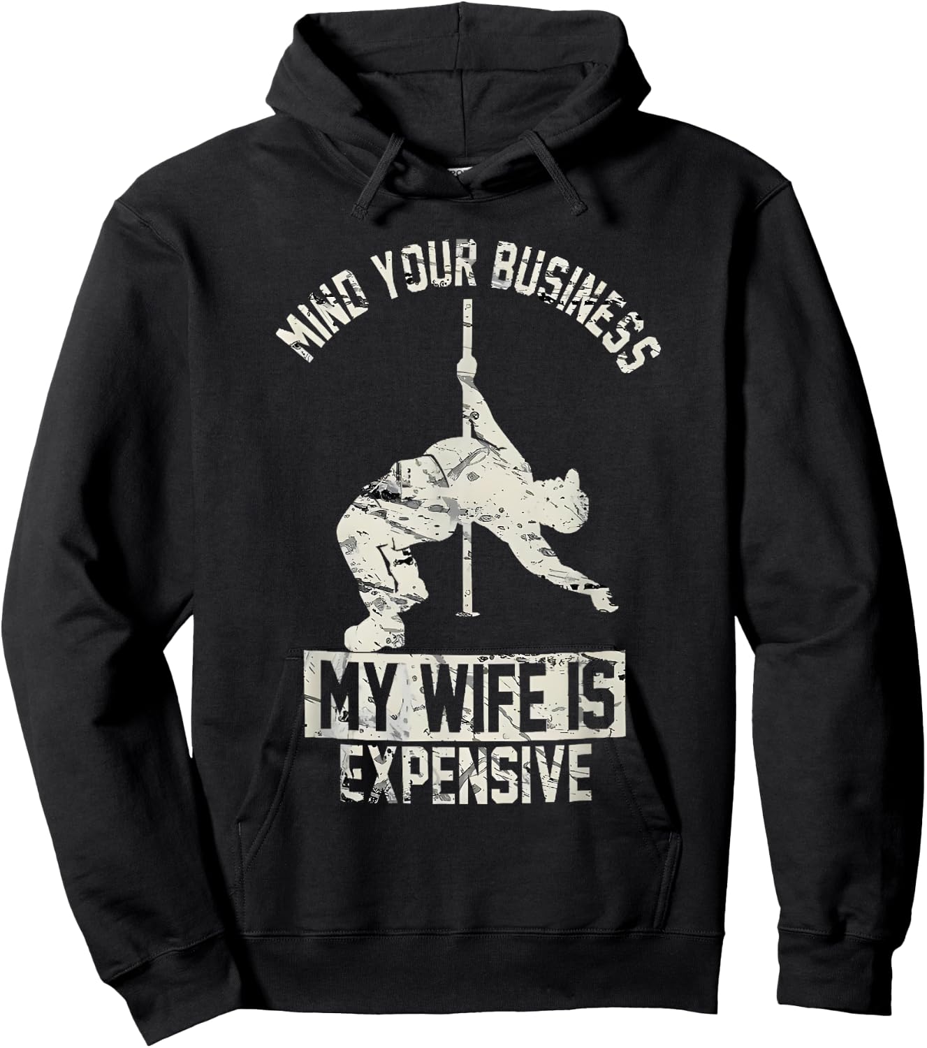 Mind Your Business My Wife is Expensive Hoodie - Hoodie | Black