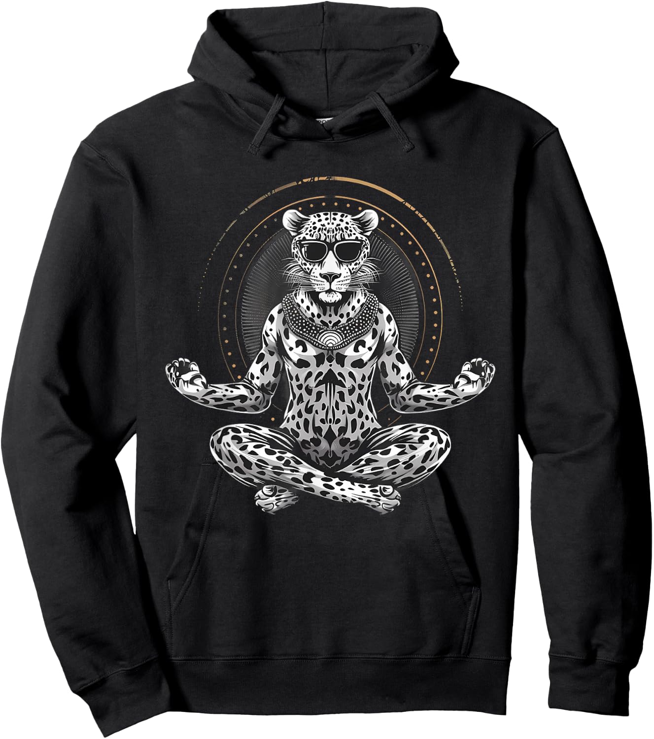 Cheetah Meditation Yoga Buddhist Zen Buddha Spirituality Hoodie - Hoodie | Black