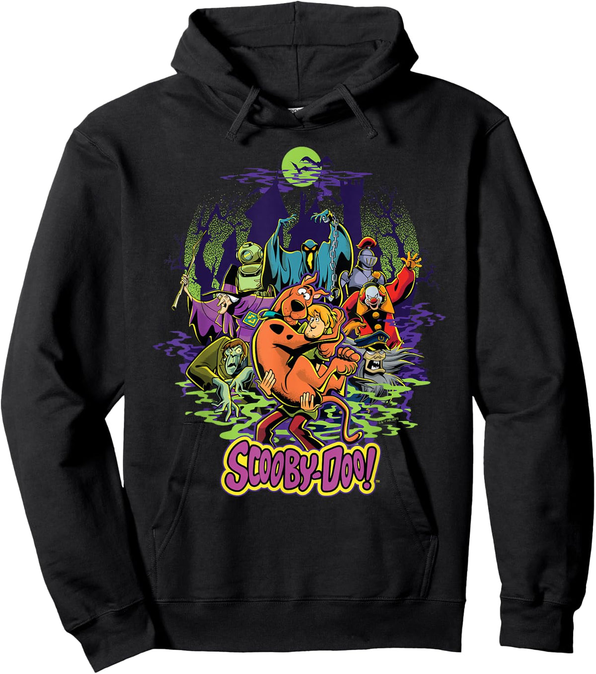Scooby-Doo and Shaggy Chased by Monsters Hoodie - Hoodie | Black