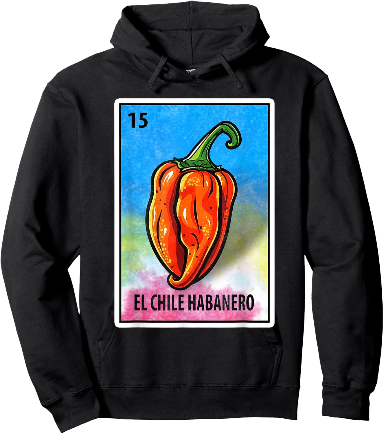 Mexican Bingo El Chile Habanero Hoodie - Hoodie | Black