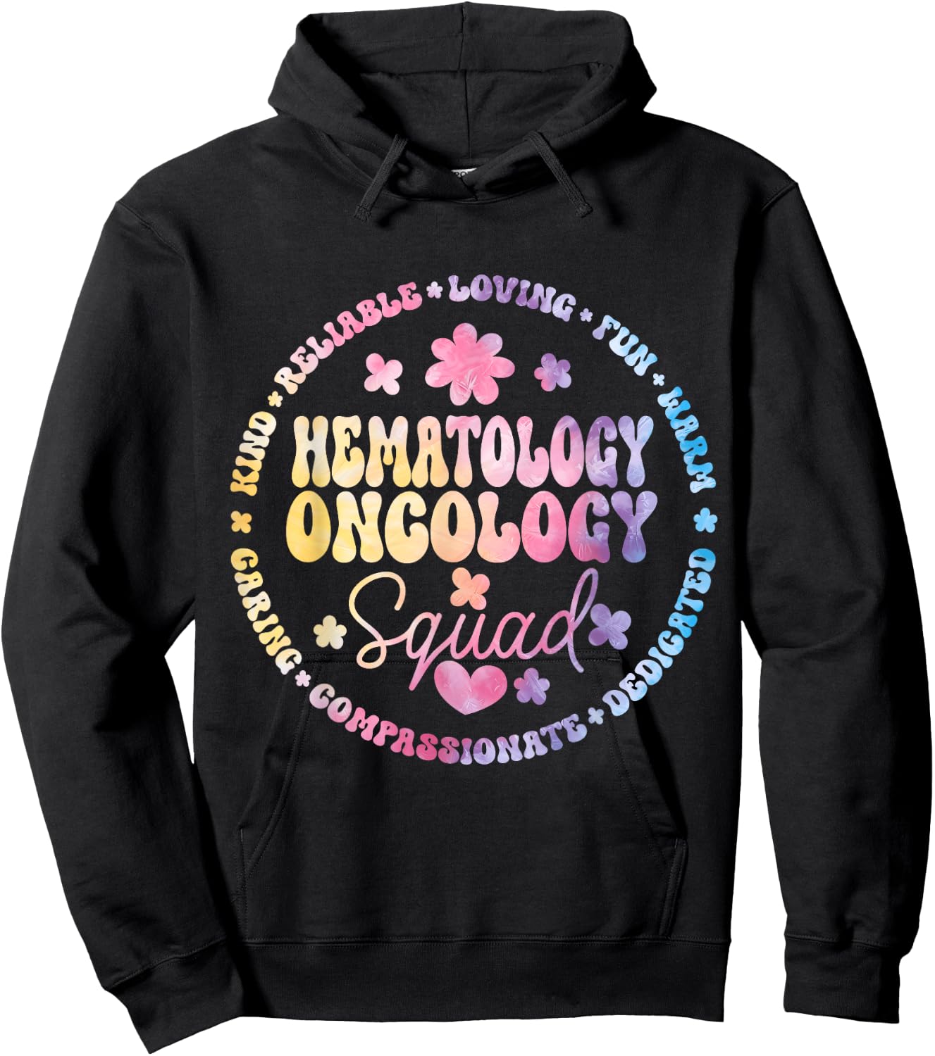 Oncology Hematology Nurse Squad Pediatric Hem/Onc Doctor Hoodie - Hoodie | Black