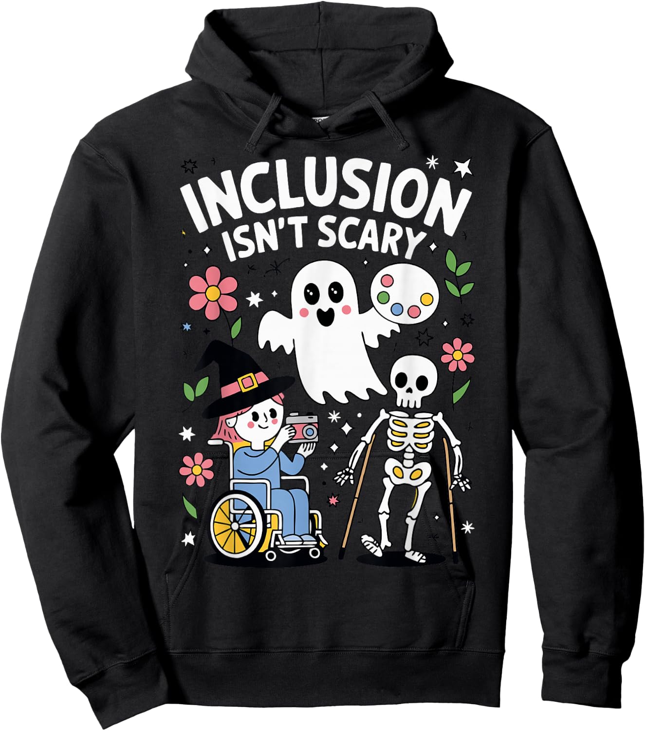 Inclusion Isn't Scary Hoodie - Hoodie | Black