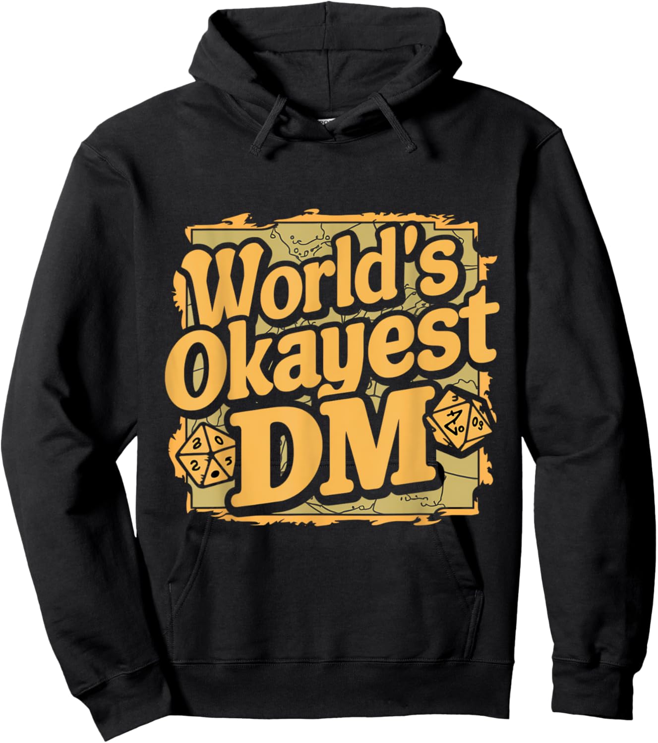 Worlds Okayest DM Hoodie - Hoodie | Black