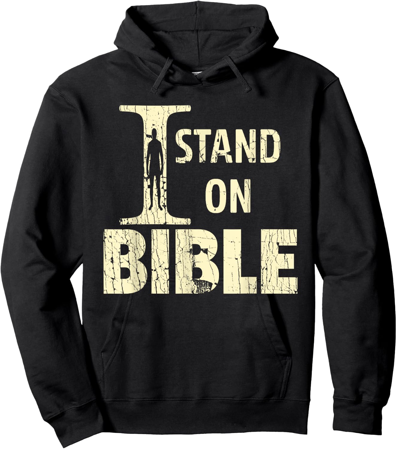 I Stand On Bible Faith With God Bible Verse Lover Hoodie - Hoodie | Black