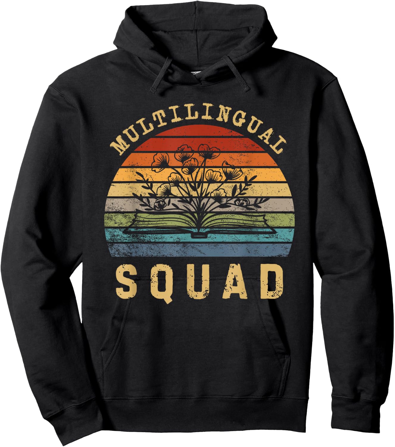 Multilingual Squad International Teach Language Literacy Day Hoodie - Hoodie | Black
