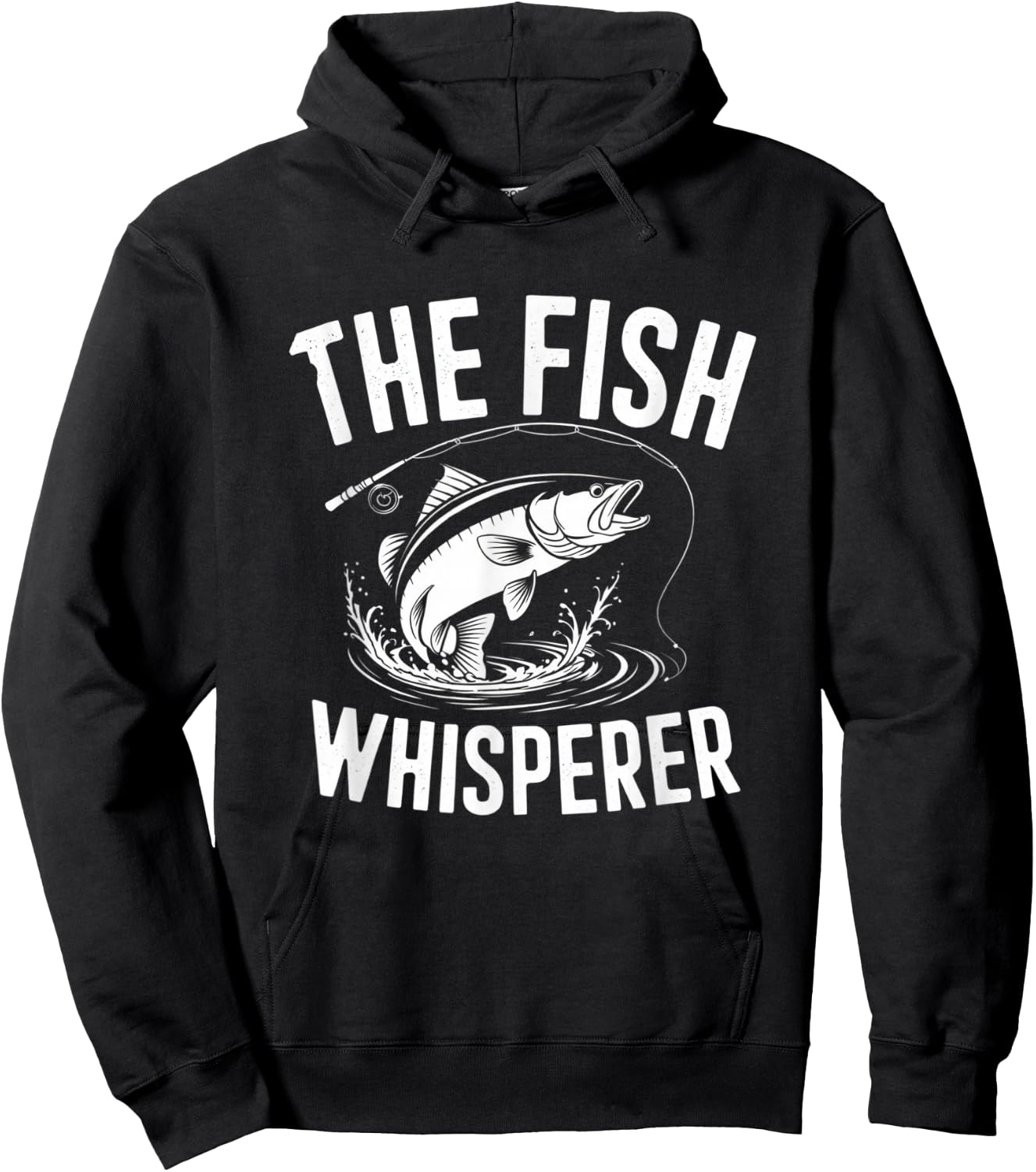 The Fish Whisperer Master Angler Artwork Hoodie - Hoodie | Black