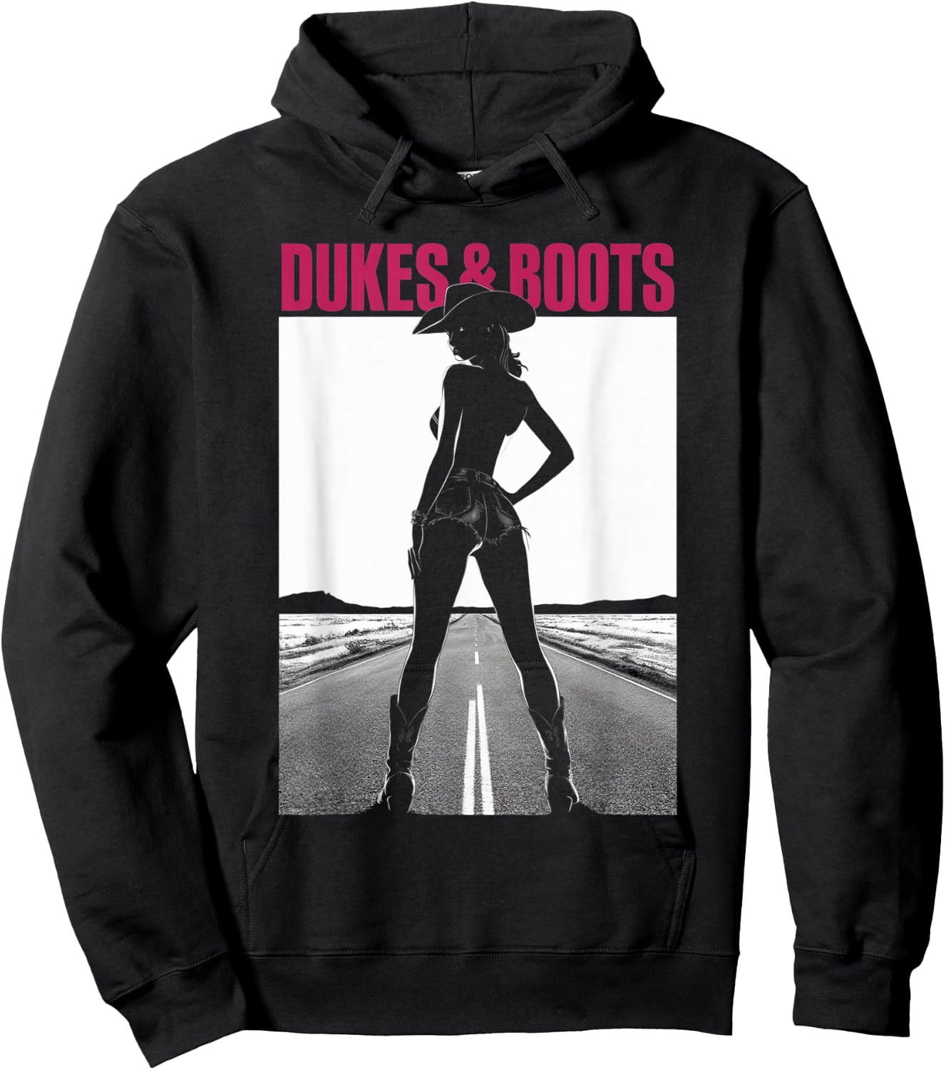 Dukes and Boots Cool Daisy Cowgirl Chick Hoodie - Hoodie | Black