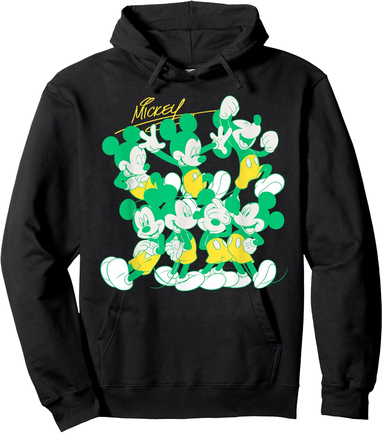 Disney Mickey Mouse Retro Classic Poses Hoodie - Hoodie | Black