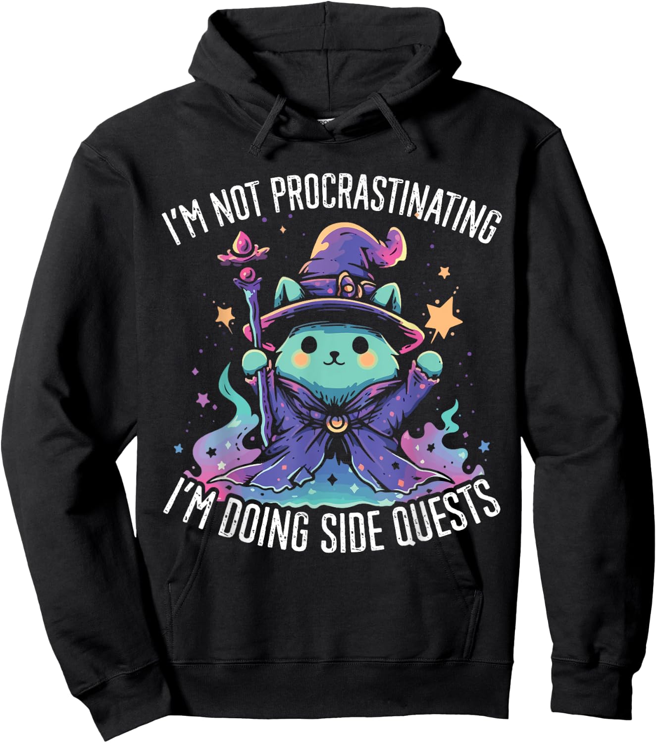 Side Quests Procrastinator MMORPG MMO RPG Video Game Hoodie - Hoodie | Black