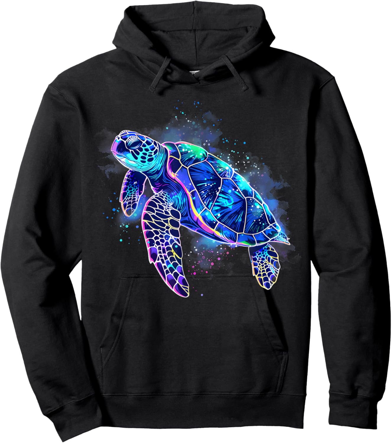 Sea Turtle Sea Ocean Animal Sea Turtle Lover Artwork Motif Hoodie - Hoodie | Black