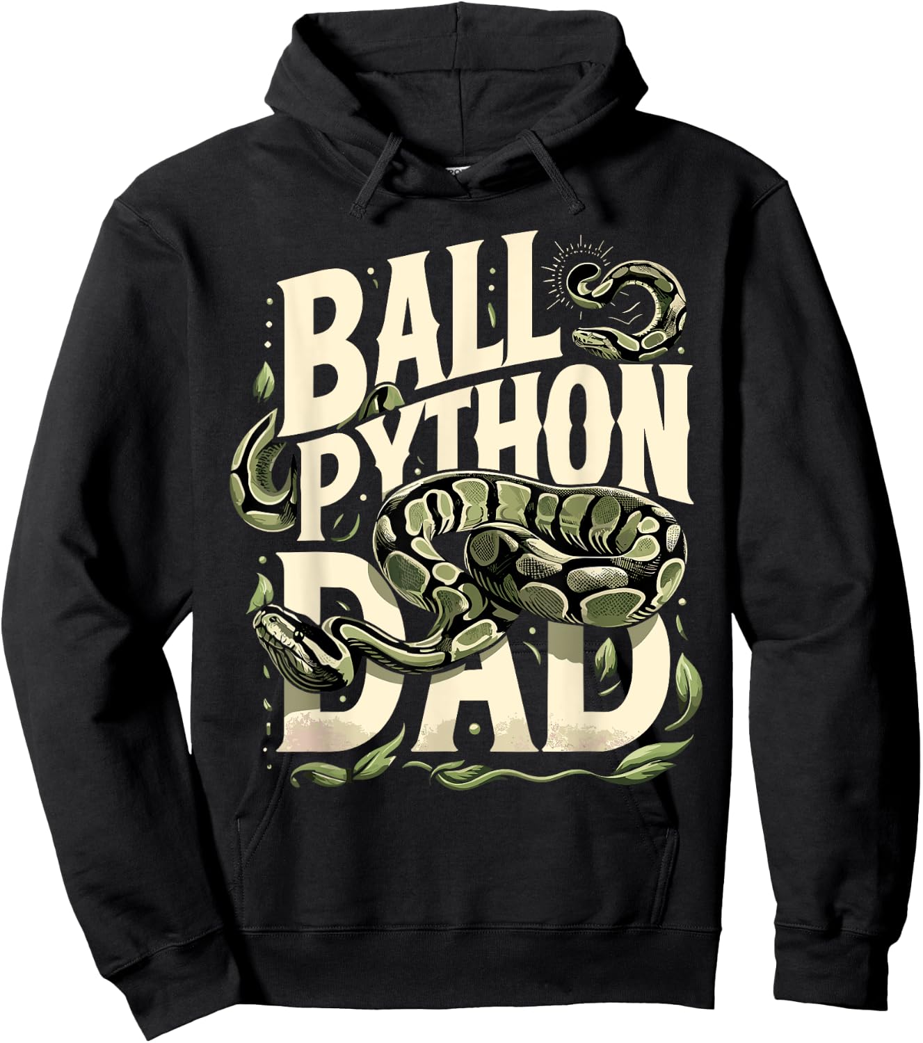 Ball Python Dad Shirt Snake Pet Owner Ball Python Hoodie - Hoodie | Black