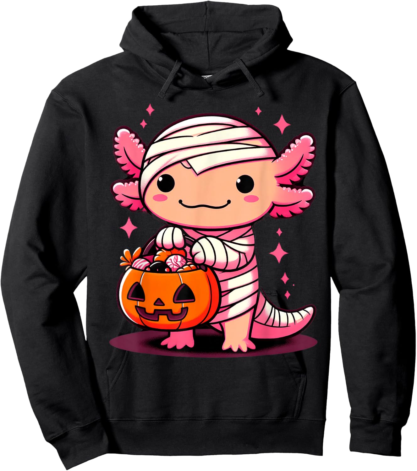 Cute Axolotl Halloween Costume Toddler Kids Boys & Girls Hoodie - Hoodie | Black