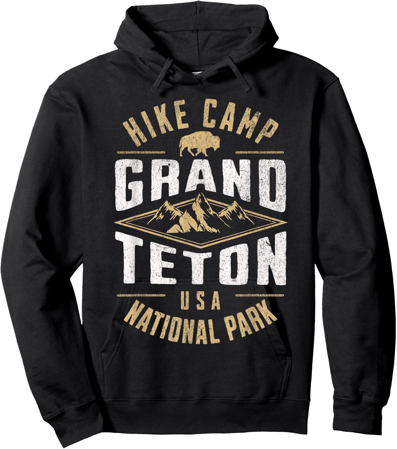 Grand Teton National Park Wyoming Nature Hiking Outdoors Hoodie - Hoodie | Black