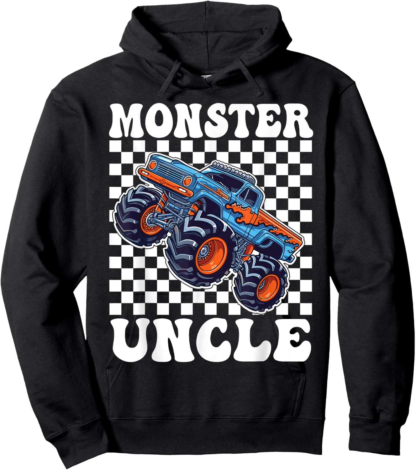 Monster Truck Uncle Monster Truck Are My Jam Truck Lovers Hoodie - Hoodie | Black