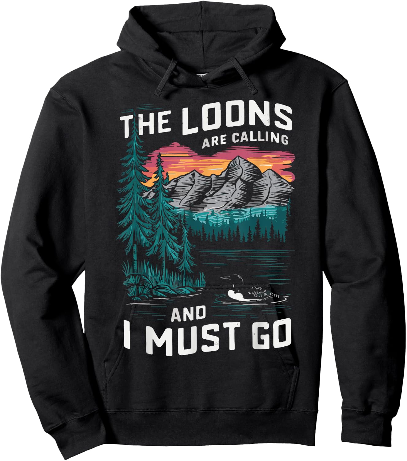the loons are calling and i must go Animal Lover Hoodie - Hoodie | Black
