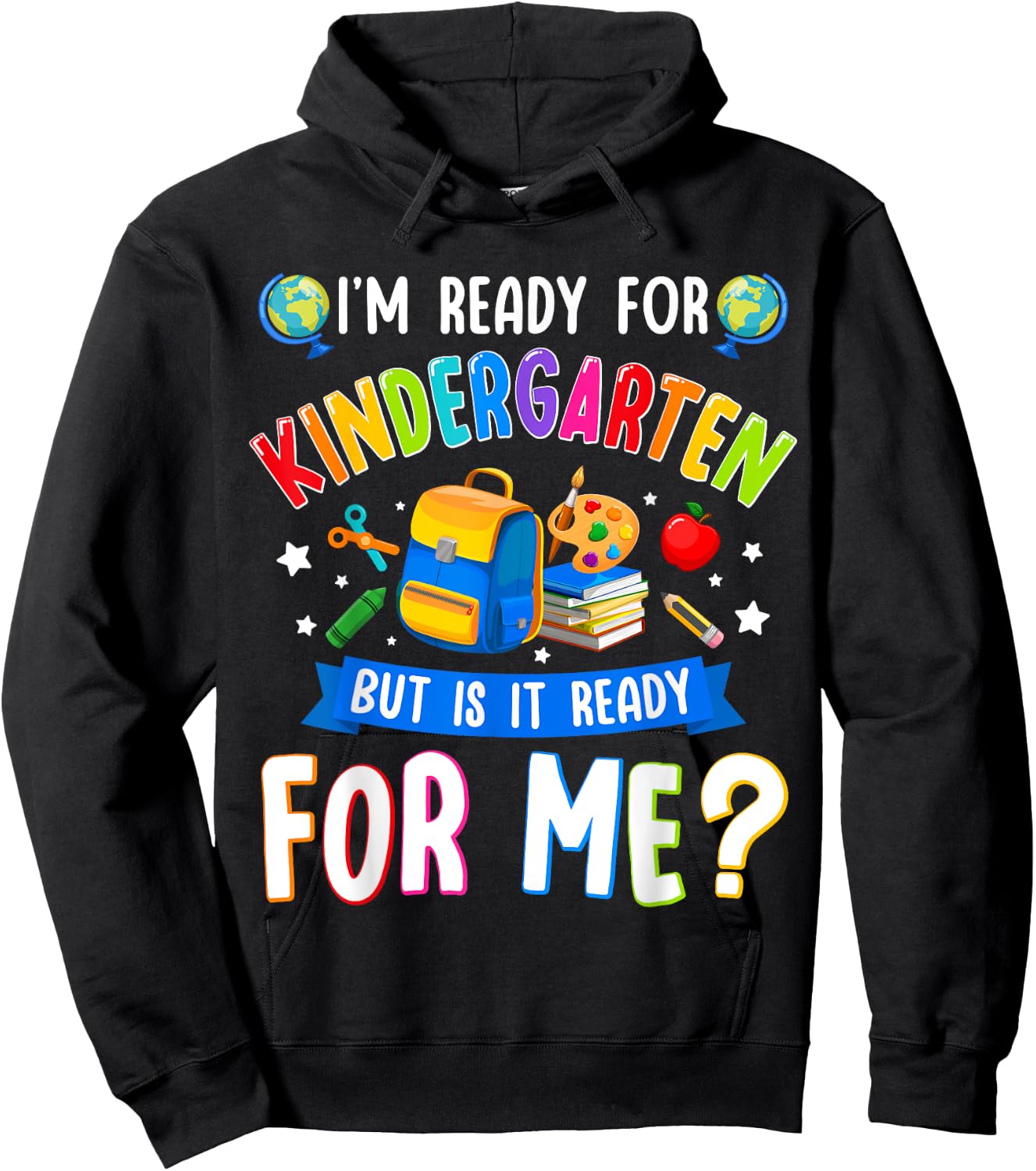 Kindergarten Back To School First Day Of Kindergarten Hoodie - Hoodie | Black