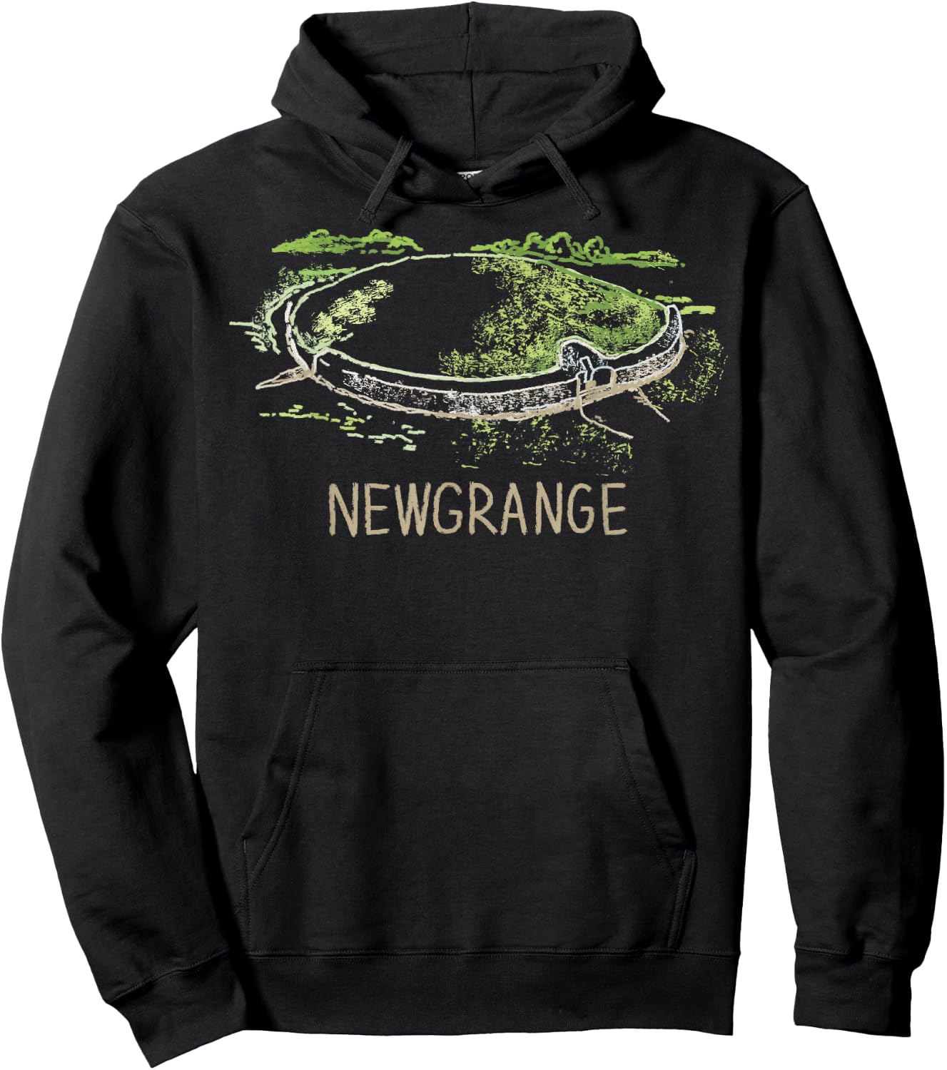 Newgrange Ireland Hoodie - Hoodie | Black