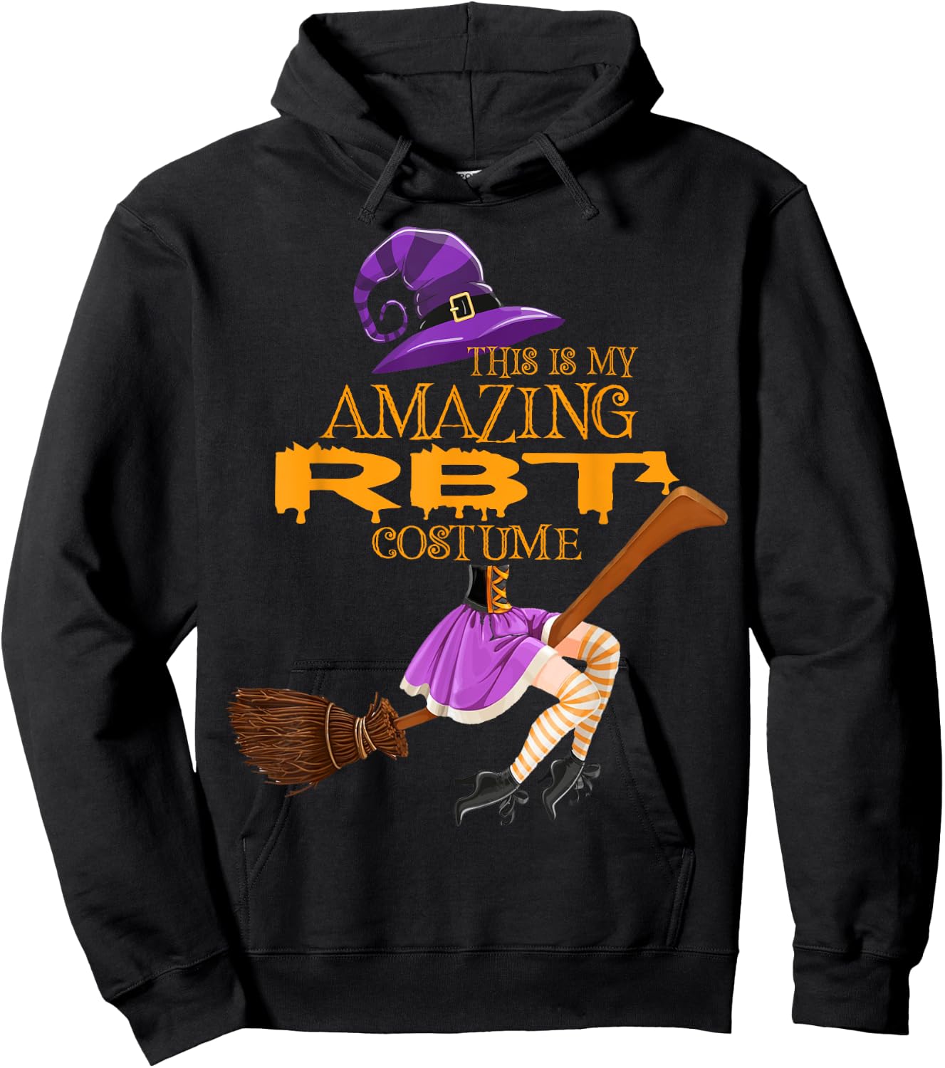 RBT Costume Witch Halloween Registered Behavior Technician Hoodie - Hoodie | Black