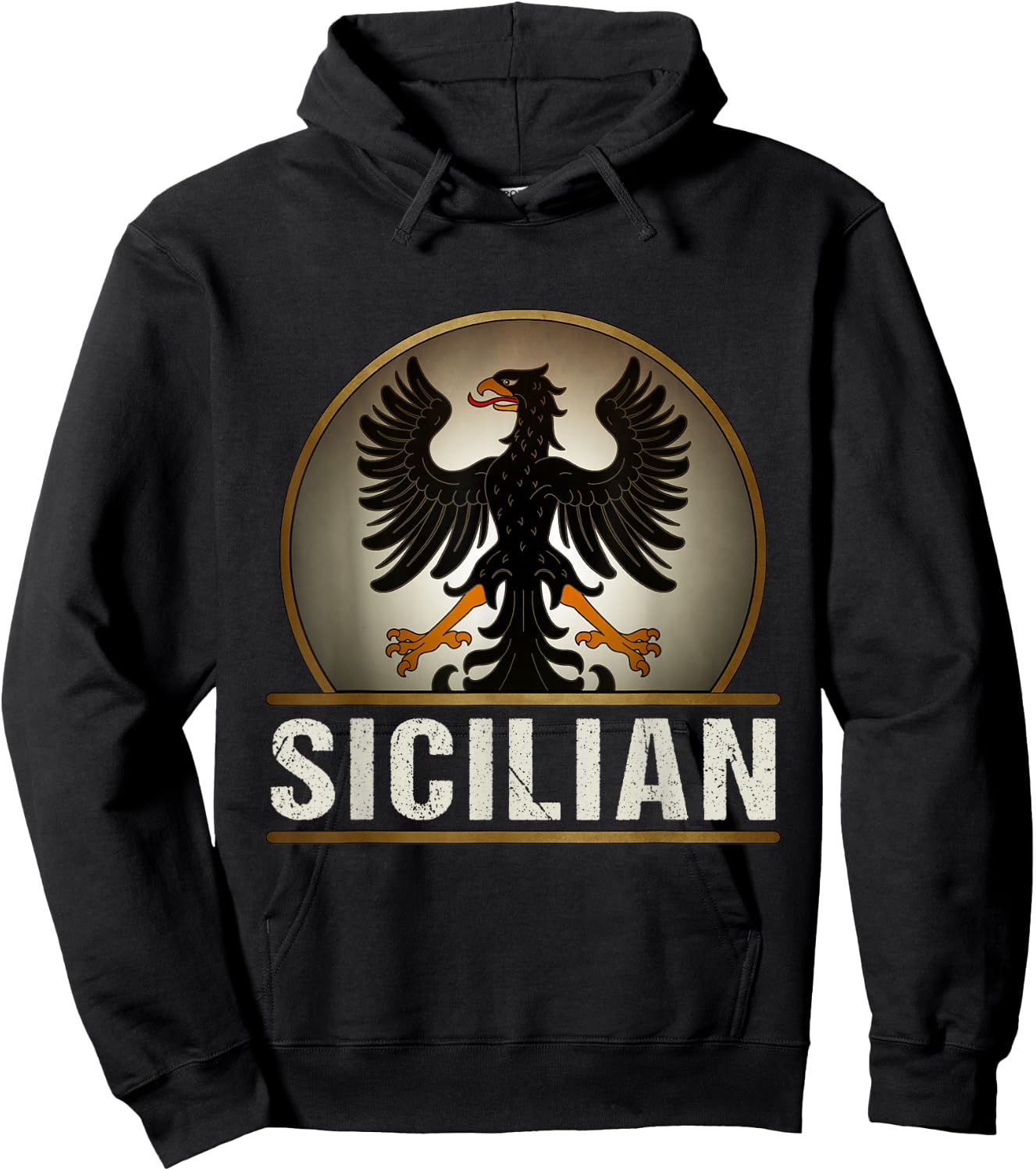 Sicilian Heritage Sicily Heraldry Hoodie - Hoodie | Black
