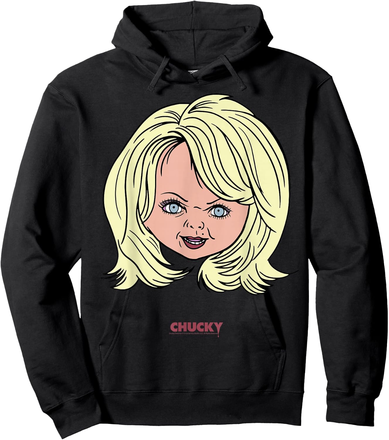 Chucky Tiffany Big Face Portrait Hoodie - Hoodie | Black