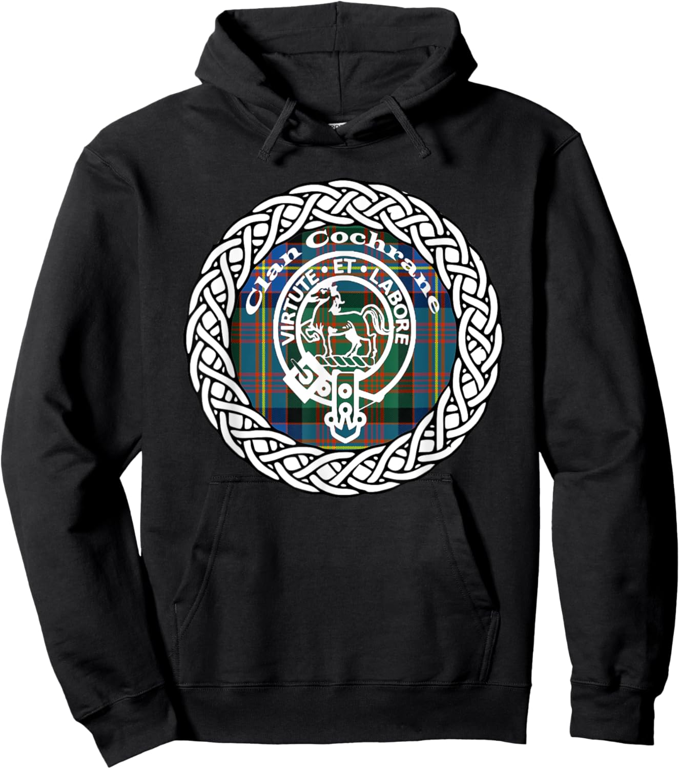 Cochrane surname Scottish clan tartan crest badge Hoodie - Hoodie | Black