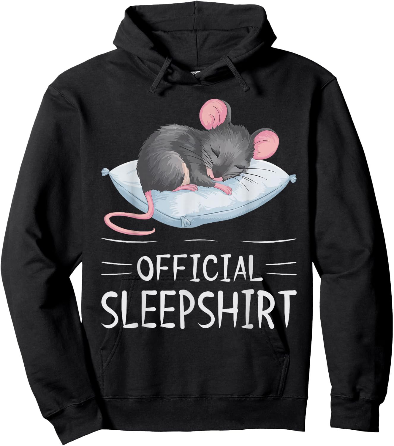Mouse Official Sleepshirt Sleeping Mouses Hoodie - Hoodie | Black