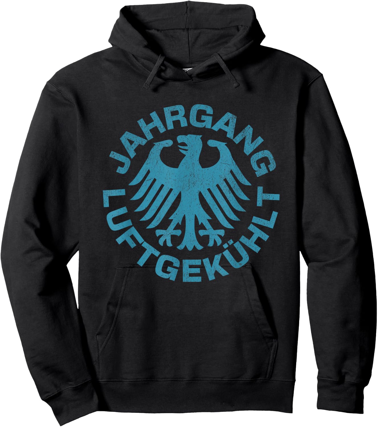 Classic Car Racing "Vintage Air-Cooled" German Luftgekuhlt Hoodie - Hoodie | Black