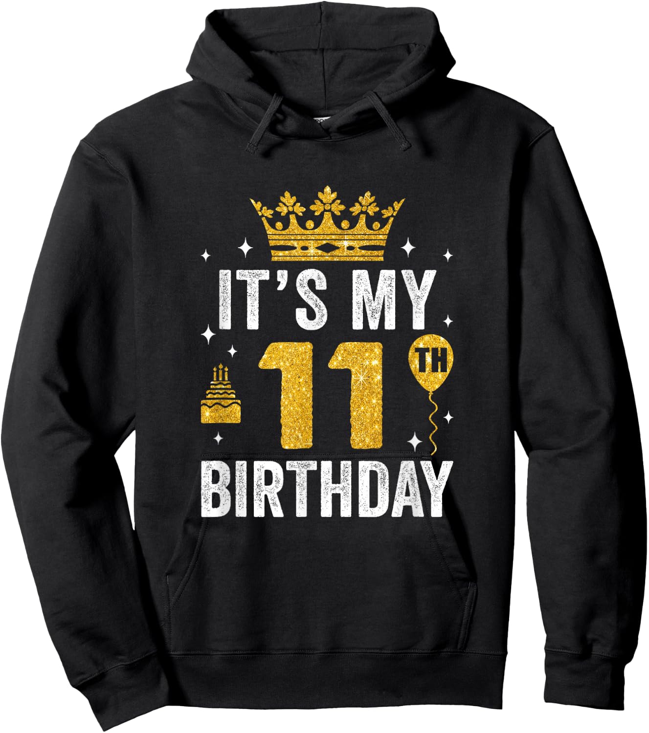 It's My 11Th Birthday Idea For 11 Years Boys And Girls Hoodie - Hoodie | Black