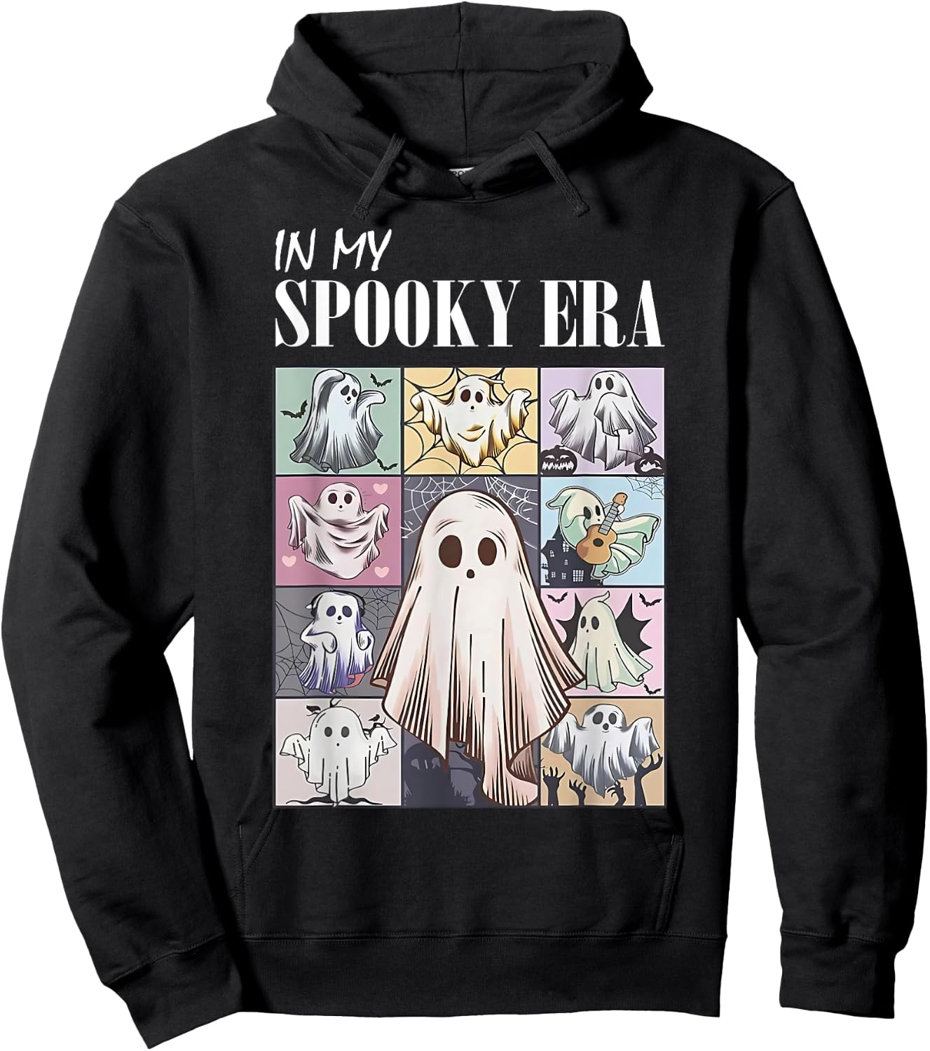In My Spooky Era Spooky Season Funny Ghost Halloween Hoodie - Hoodie | Black