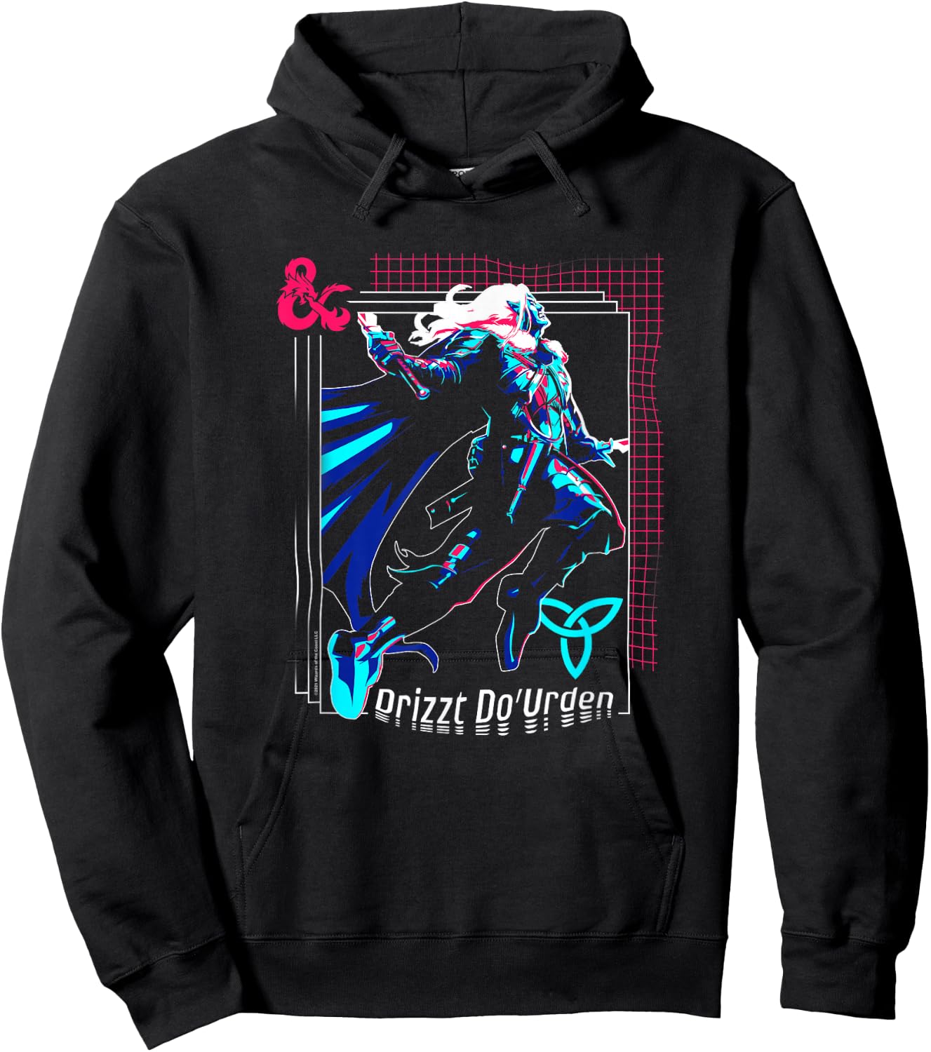 Dungeons & Dragons Drizzt Do'Urden Color Pop Hoodie - Hoodie | Black