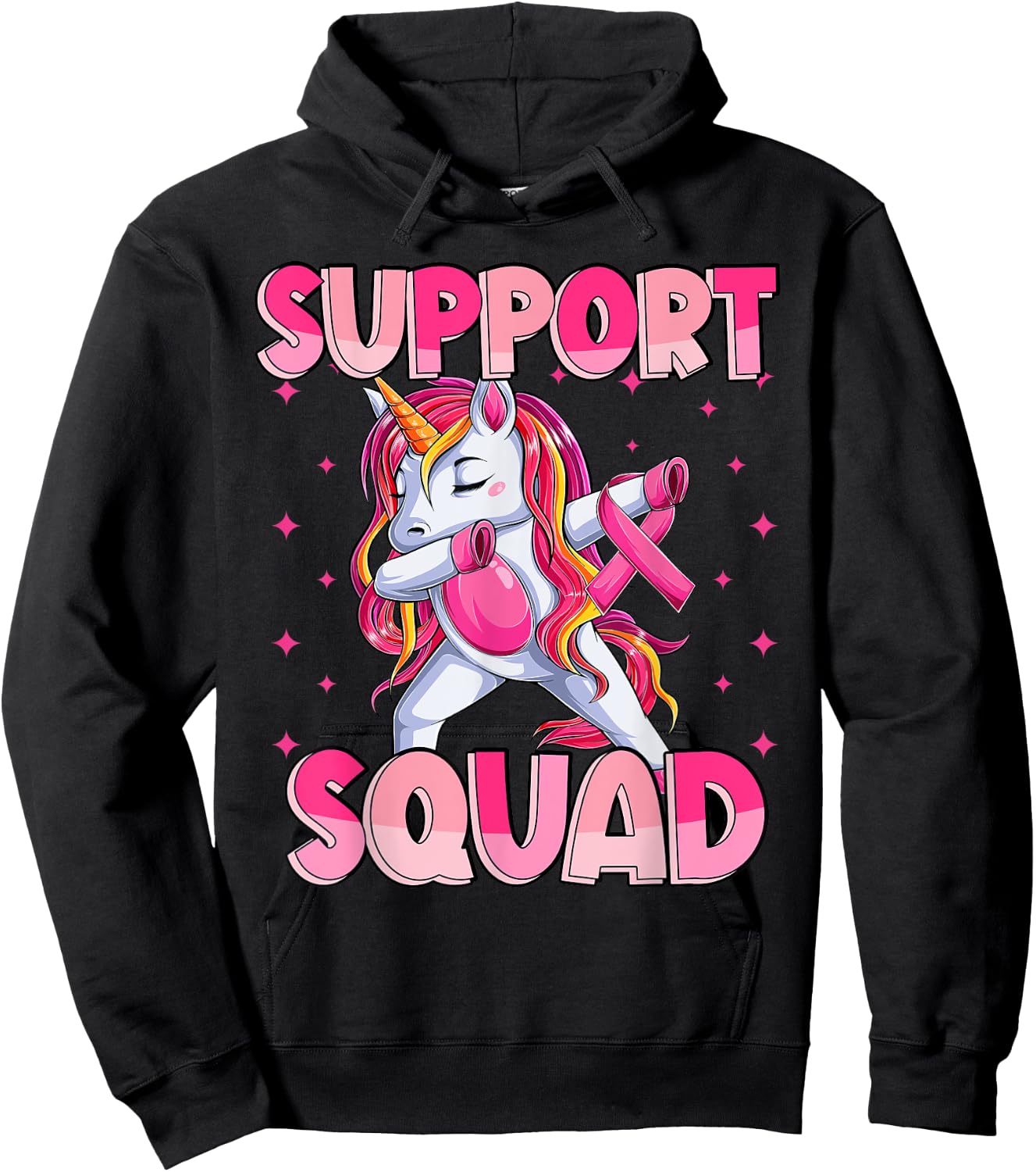 Breast Cancer Girls Youths Toddlers, In October We Wear Pink Hoodie - Hoodie | Black