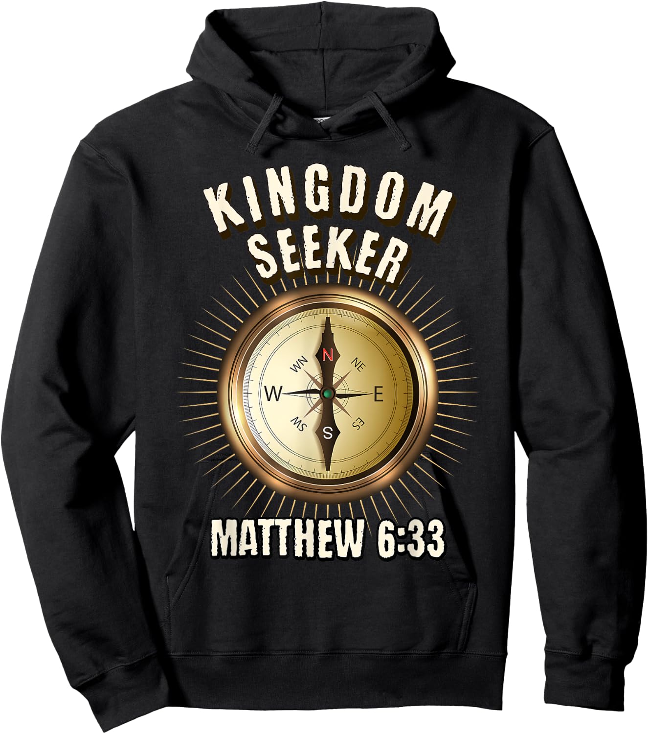 Kingdom Seeker Matthew 6:33 Hoodie - Hoodie | Black