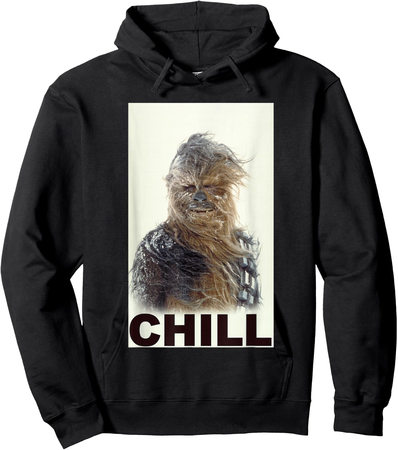 Star Wars Classic Chewbacca Chill Windswept Movie Panel Hoodie - Hoodie | Black