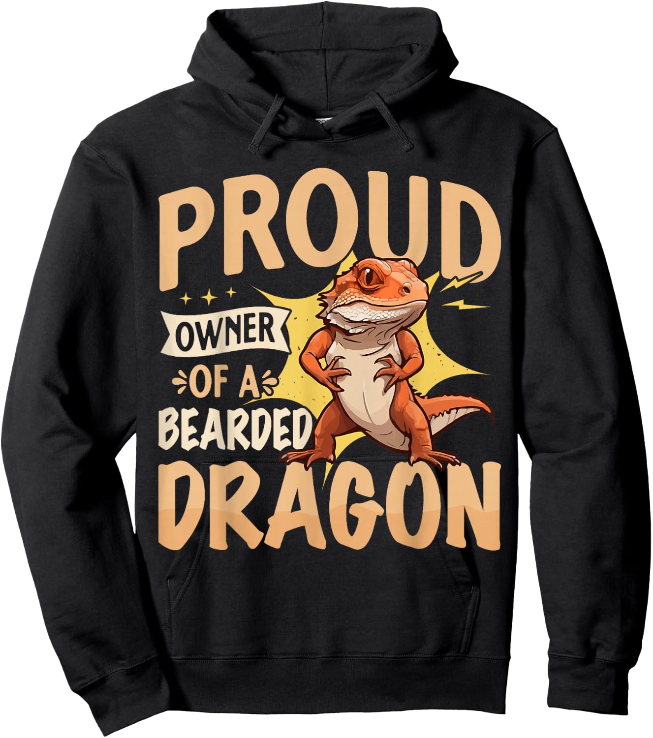 Proud Owner of a Bearded Dragon Hoodie - Hoodie | Black