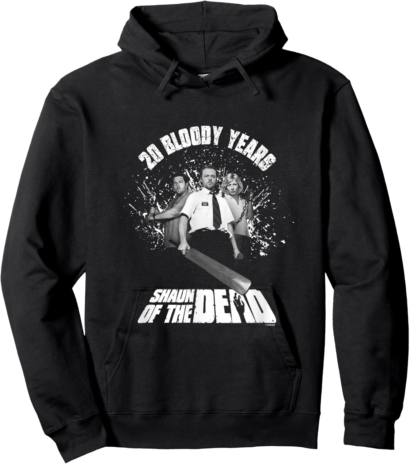 Shaun of The Dead 20 Bloody Years Officially Licensed Hoodie - Hoodie | Black