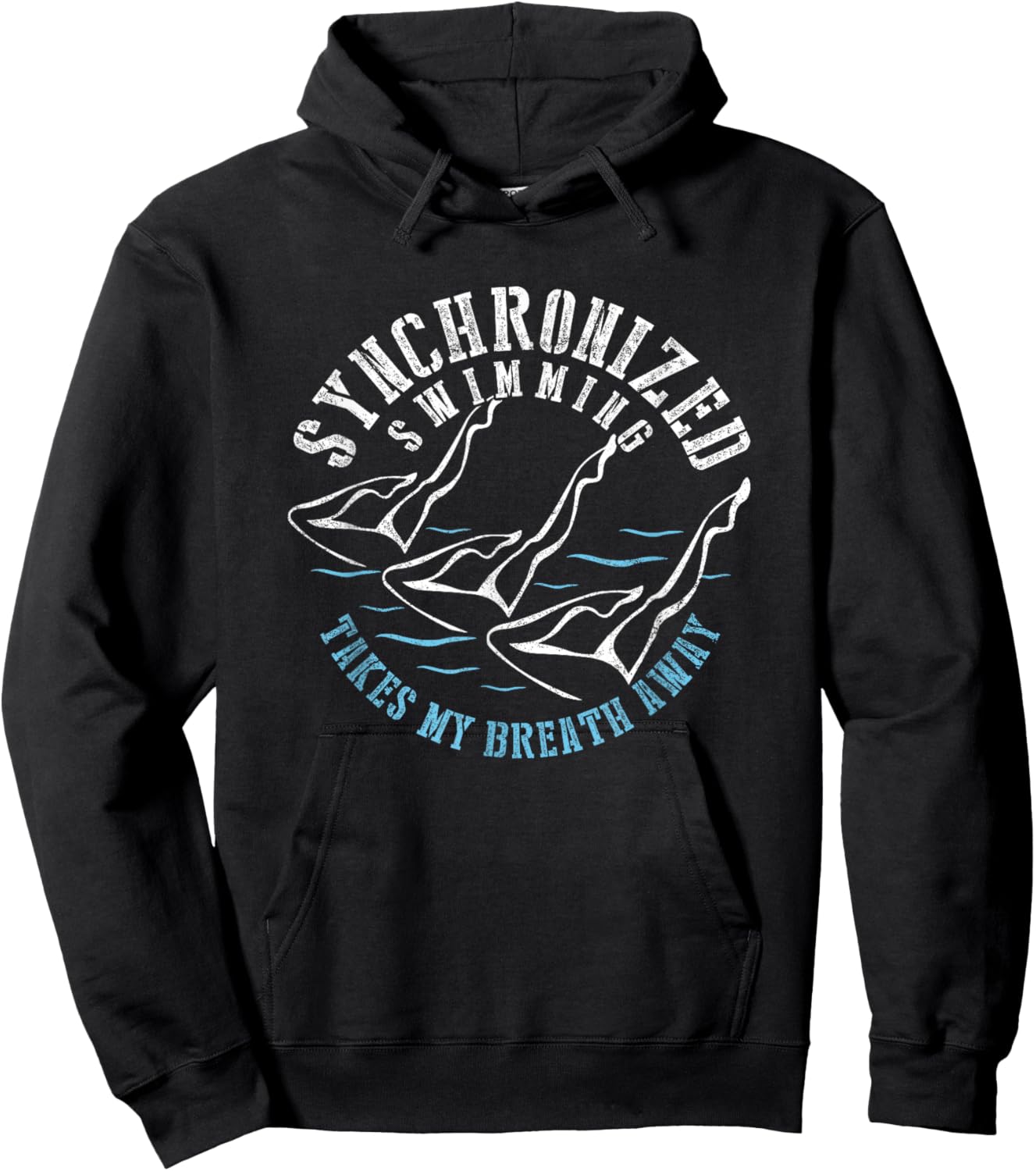Synchronized Swimming Shirt Funny Swimmer Gift Hoodie - Hoodie | Black