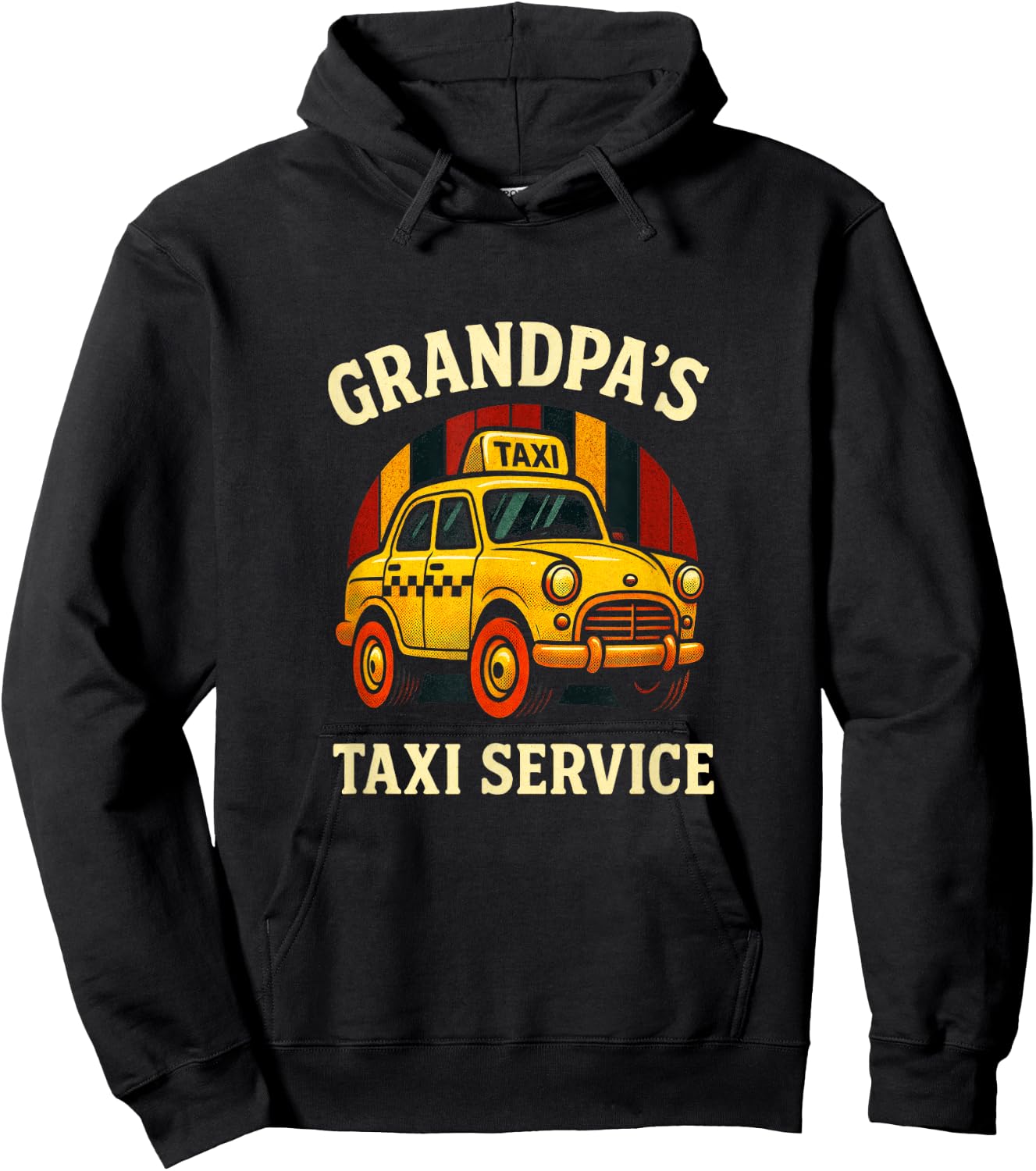 Grandpa's Taxi Service - Funny Cab Driver Quote Hoodie - Hoodie | Black
