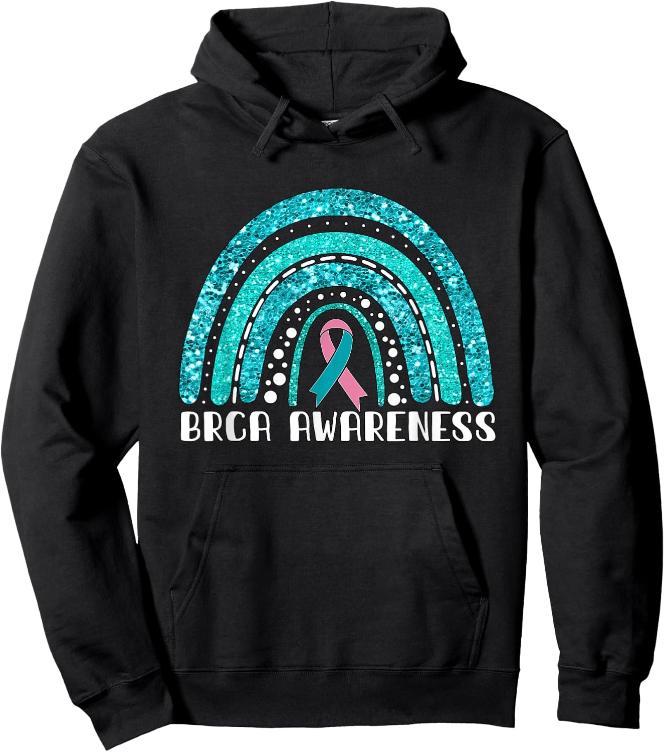 Rainbow Warrior BRCA Awareness Hoodie - Hoodie | Black