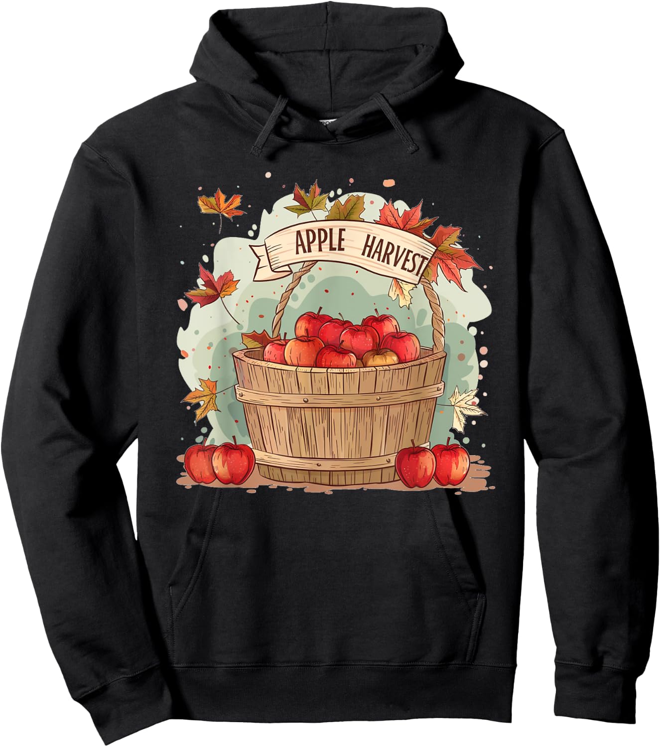 Funny Apple Box Costume for Apples Harvest Season Hoodie - Hoodie | Black