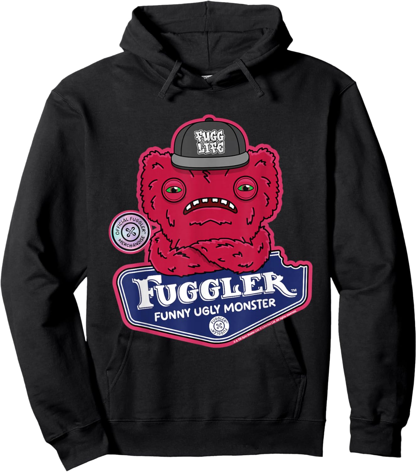 Fuggler Fugg Life Wide Eyed Weirdo -Adults Hoodie - Hoodie | Black