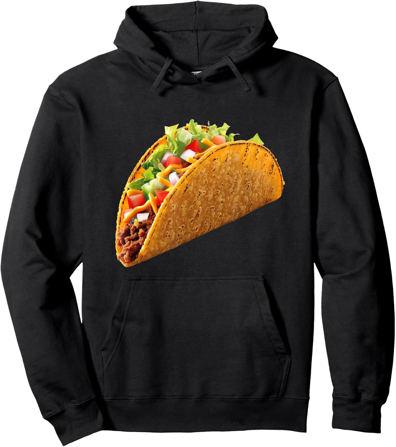 Taco Mexico Mexican Food Funny Halloween Costume Graphic. Hoodie - Hoodie | Black