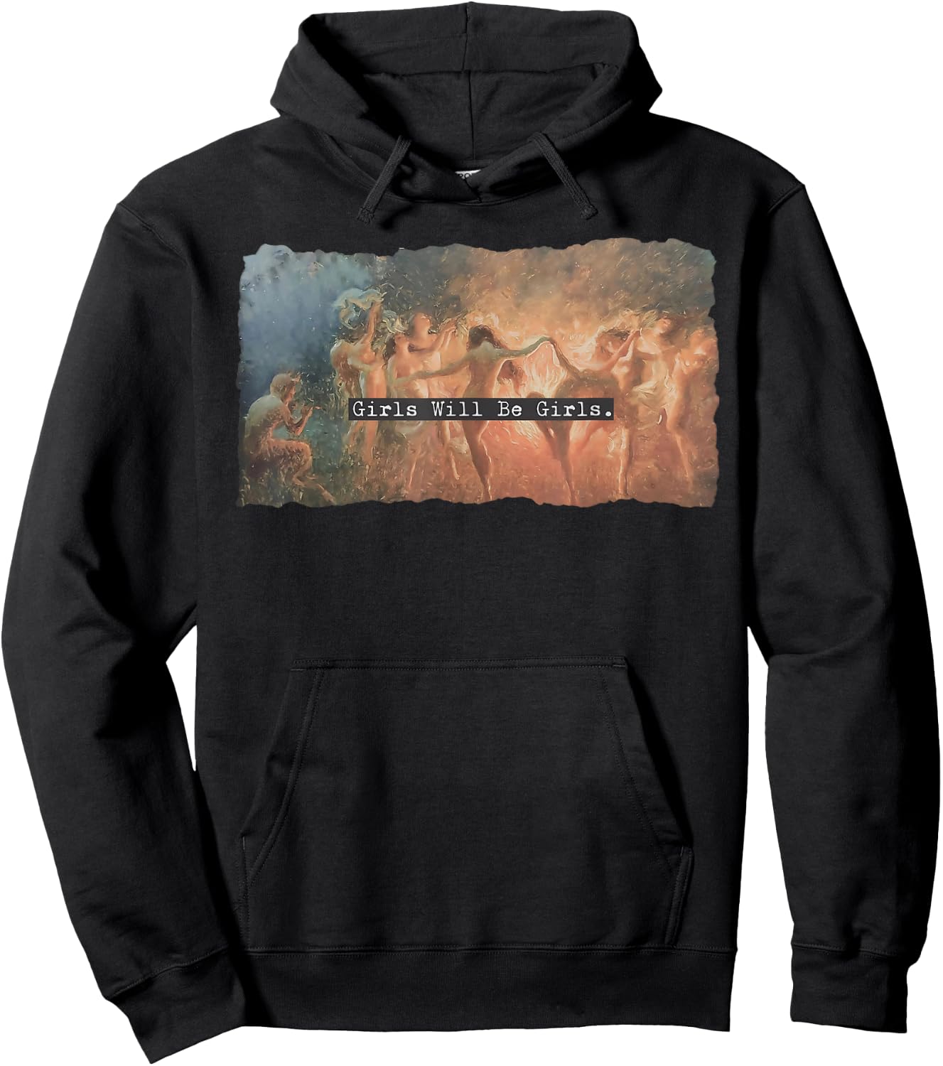 Girl Will Be Girls Spooky Season Witches Witch Halloween Hoodie - Hoodie | Black