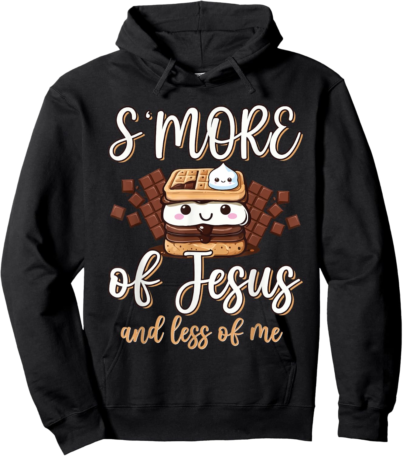 S'more Of Jesus Less Of Me Funny Christian Smore Men Women Hoodie - Hoodie | Black