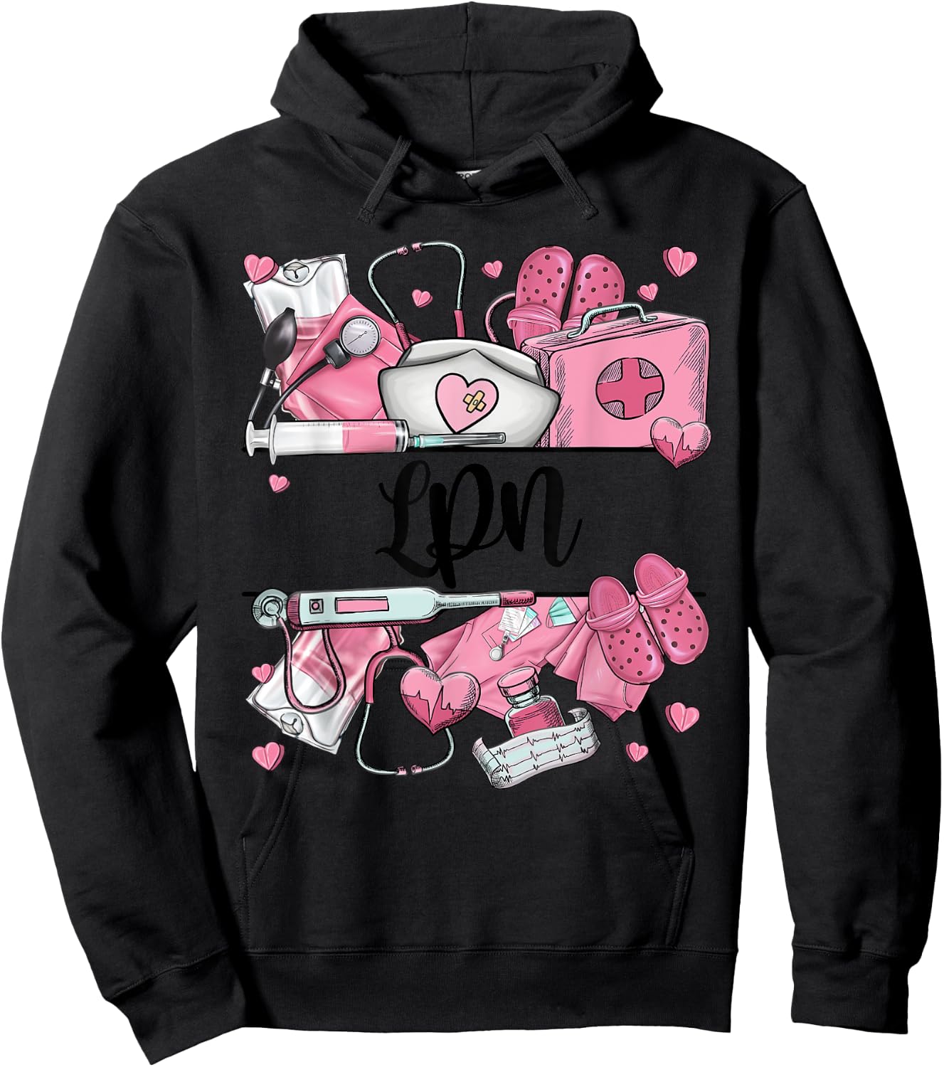NURSE'S DAY LPN Appreciation NURSE WEEK 2024 Hoodie - Hoodie | Black