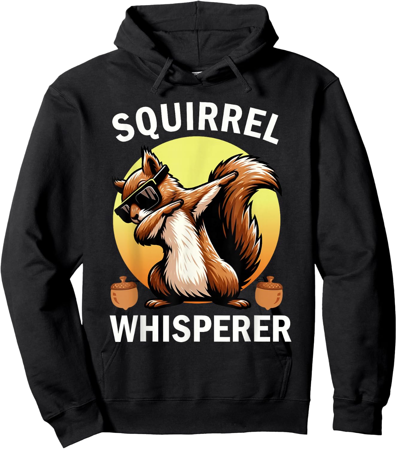 Squirrel Whisperer Forest Squirrel Hoodie - Hoodie | Black