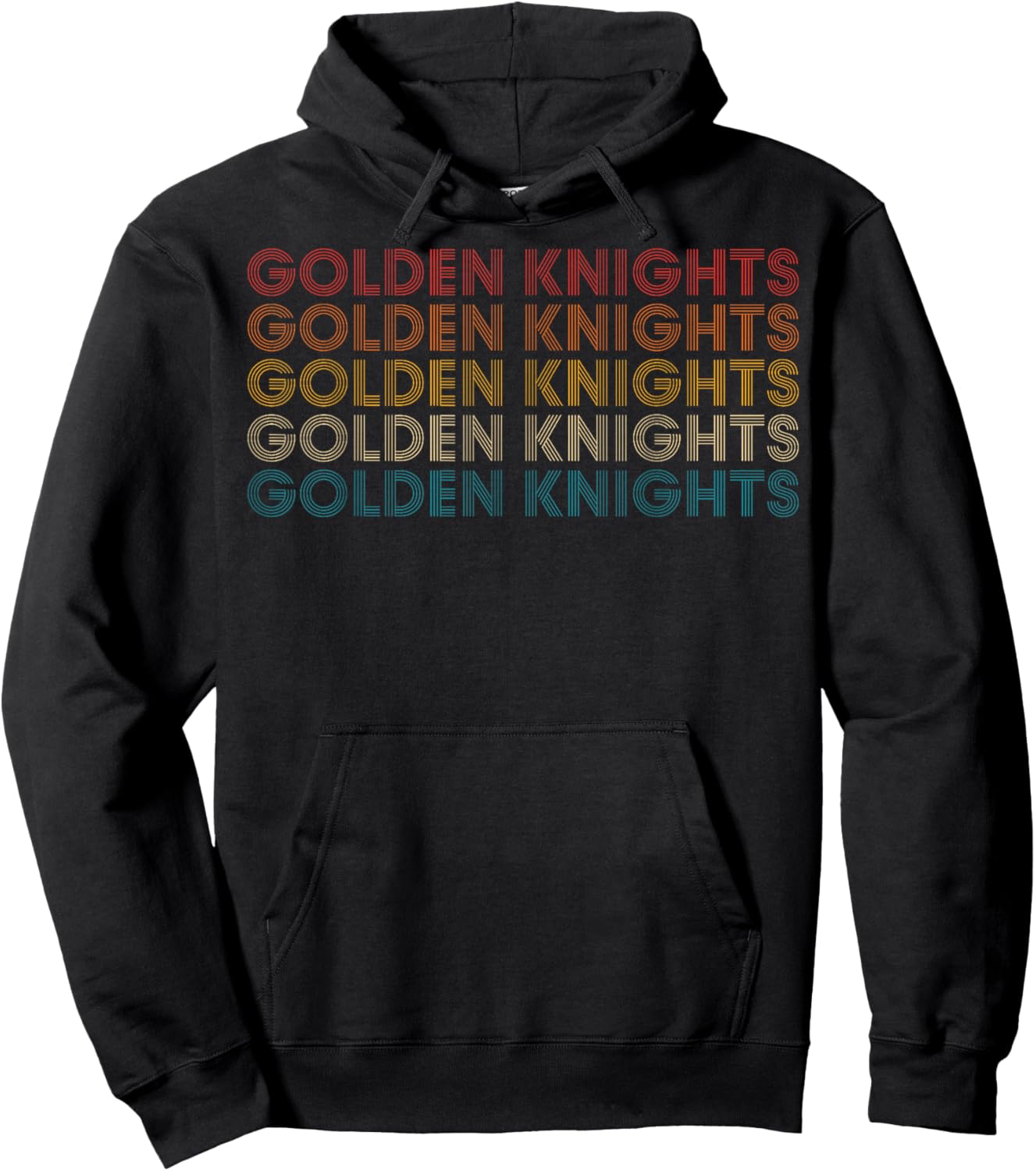 Golden Knights Vintage Name Women Boys Girls Kids Hoodie - Hoodie | Black