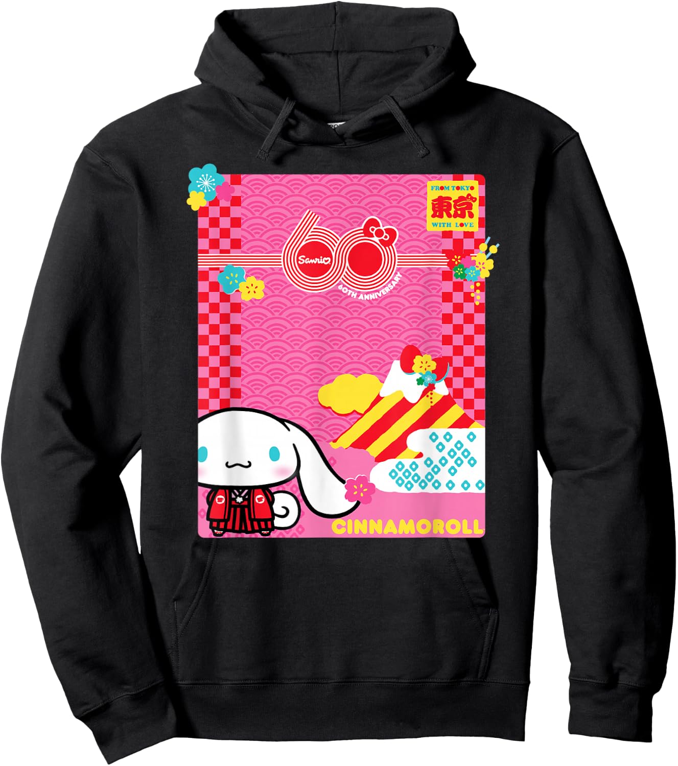 Cinnamoroll Sanrio 60th Hoodie - Hoodie | Black