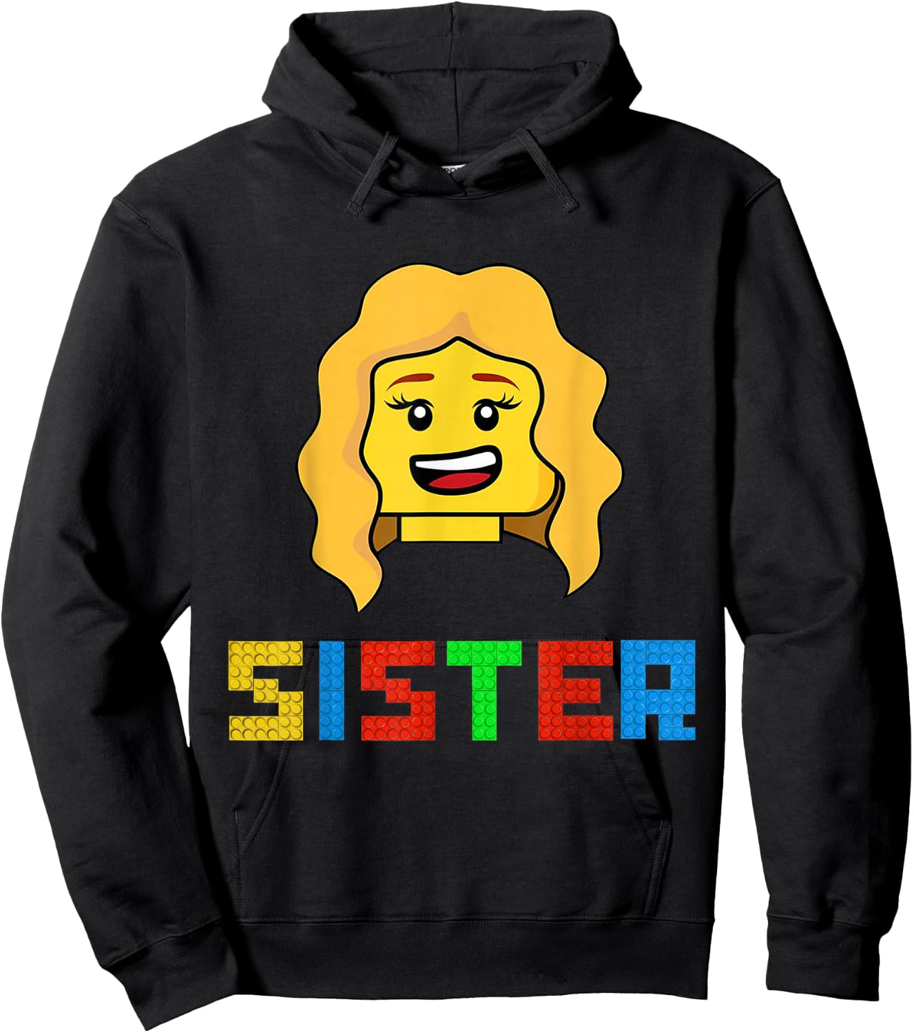 Unique Family Sister Master Builder Building Bricks Blocks Hoodie - Hoodie | Black