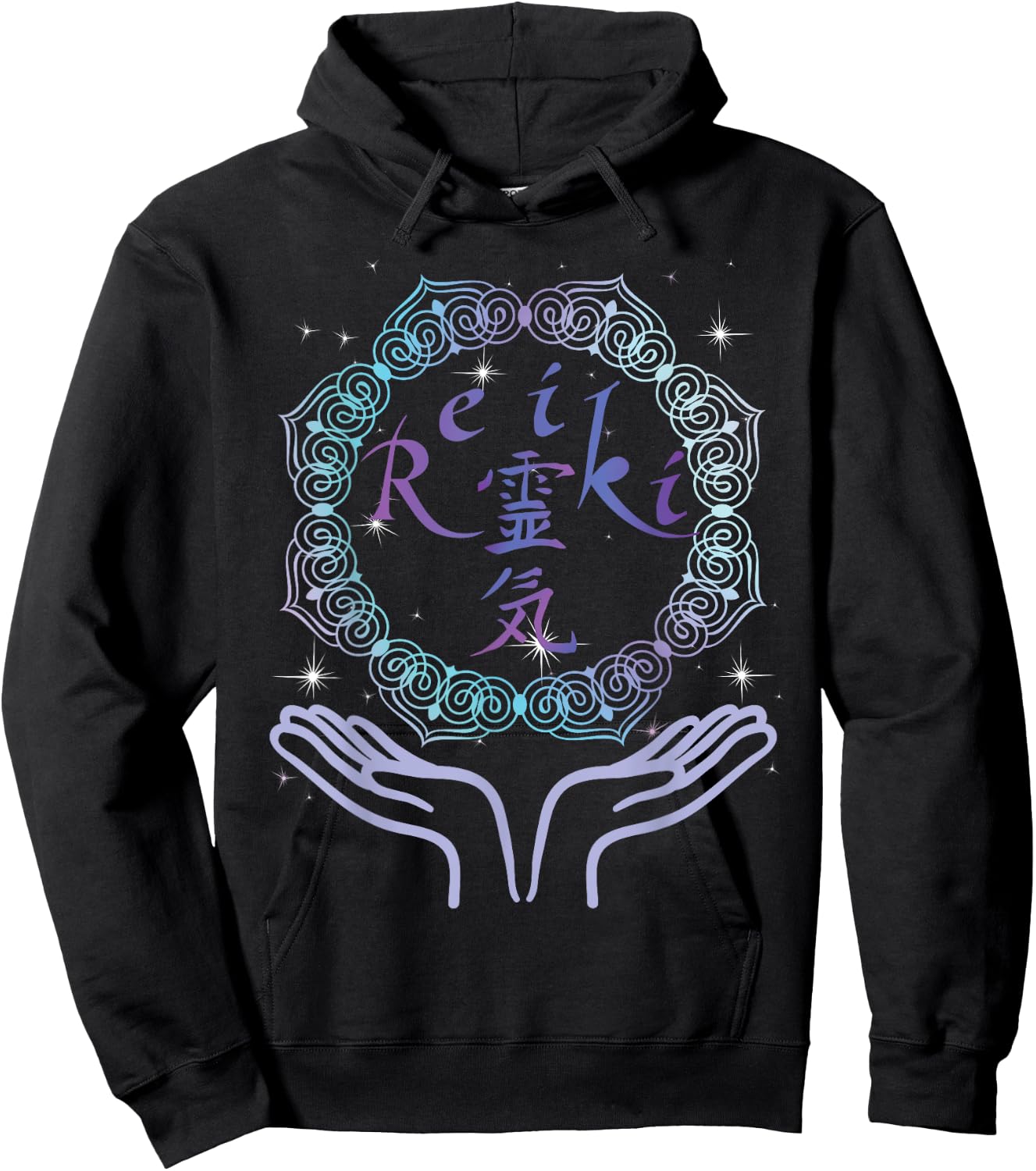 Spiritual Living Energy Healer Reiki Hoodie - Hoodie | Black